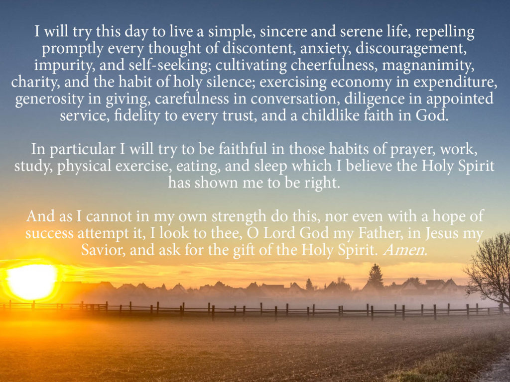A Morning Resolve Prayer